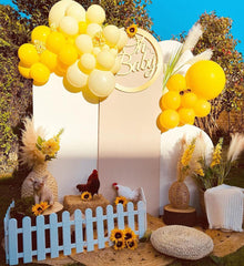 Aiwolf wedding-birthday-decor-balloons coordinate with many themes for birthdays, weddings, or bee parties.