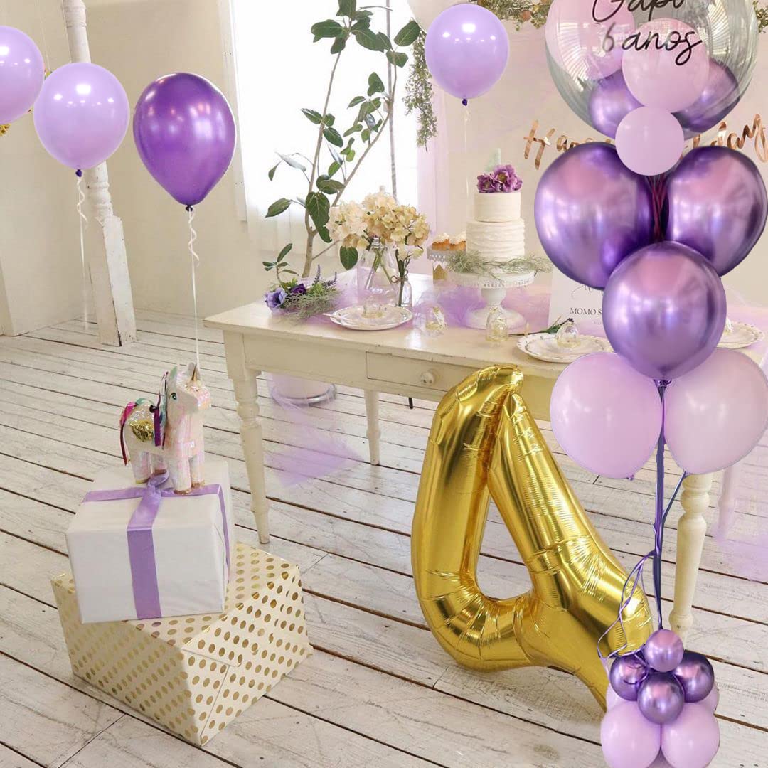 Aiwolf white matte balloons pair well with lavender tones for versatile decor.