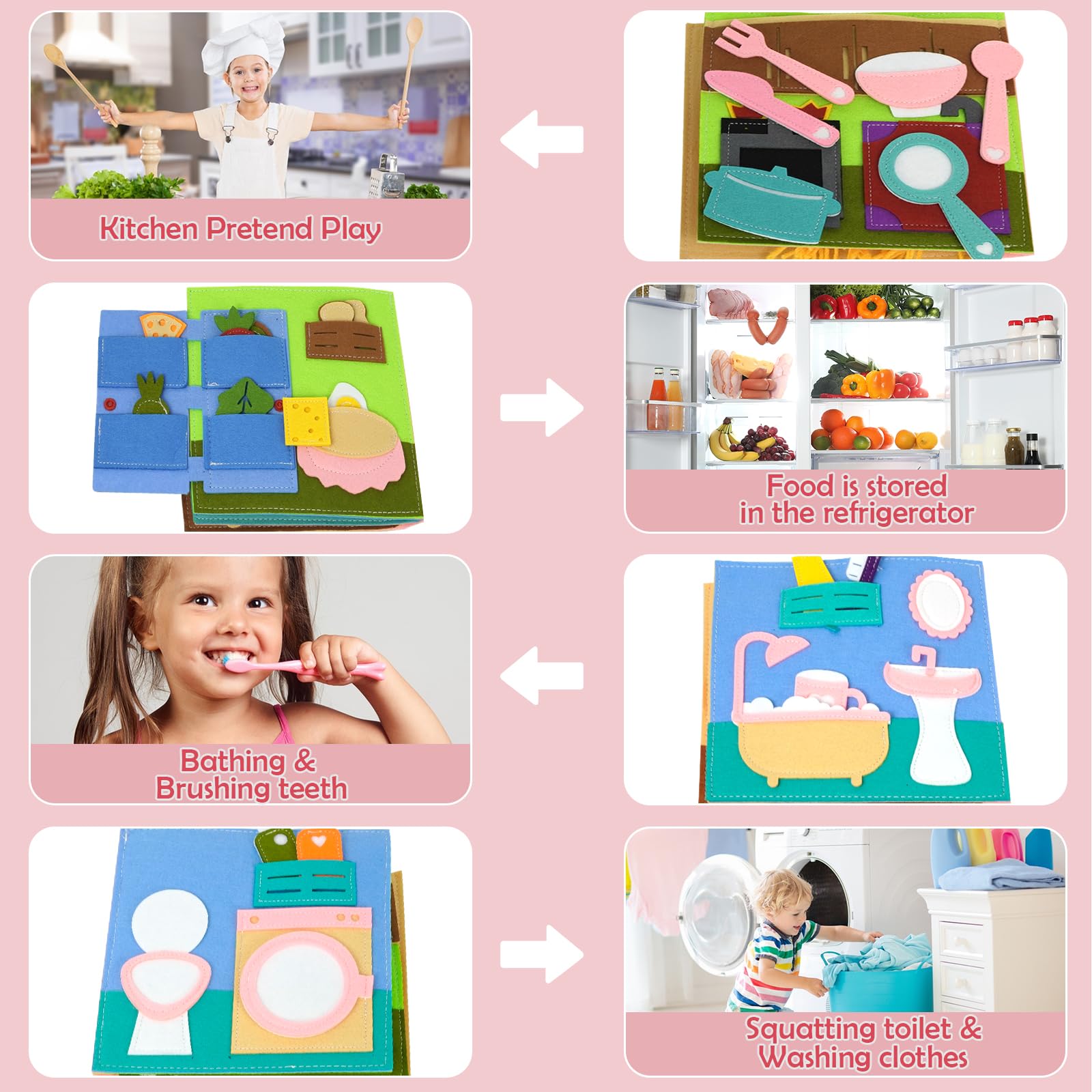 AIXMEET felt material close-up, soft, durable fabric designed for little hands.