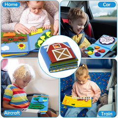 AIXMEET Busy Book is portable and travel-friendly for quiet time anywhere
