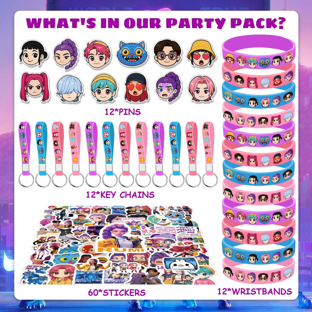 AIXPROBEAD Demon Hunters patterns close-up for vibrant eye-catching party gifts.