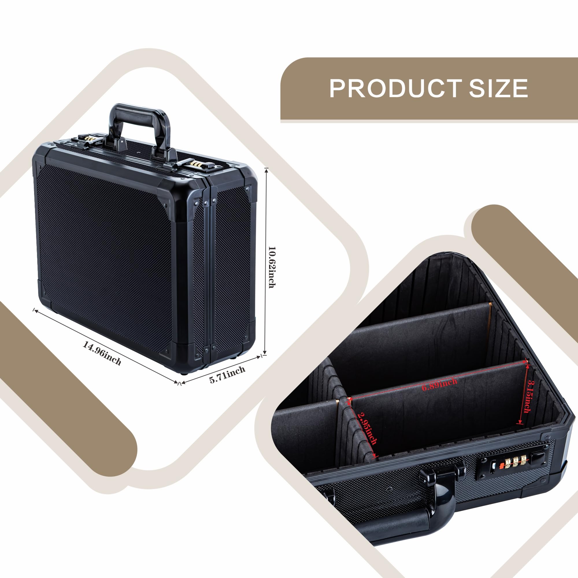 AIYEONE box with double password lock for secure card storage