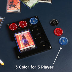 Aizesuro card area fits standard sleeved cards securely