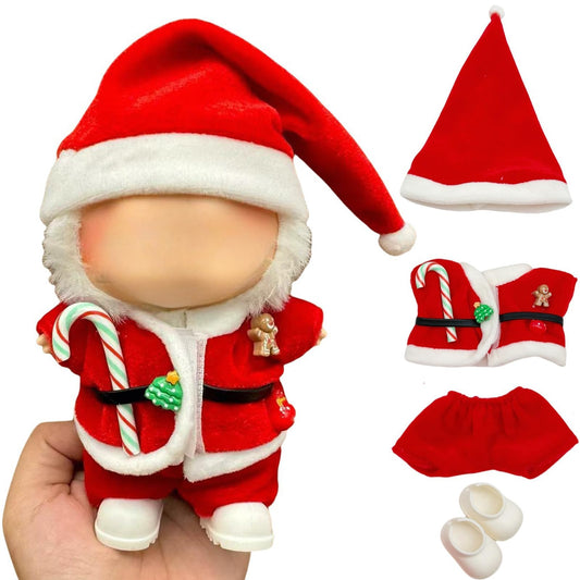 AIZIXIN 17cm doll outfit hat enhances holiday styling and display.
