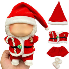 AIZIXIN 17cm doll outfit hat enhances holiday styling and display.