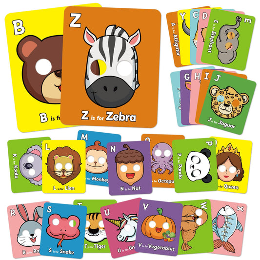 Aizweb alphabet animal mask alligator enhances interactive letter learning during play