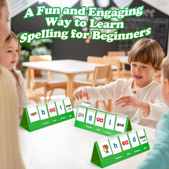 Aizweb CVVC letter-change cards illustrate flipping letters to match images.