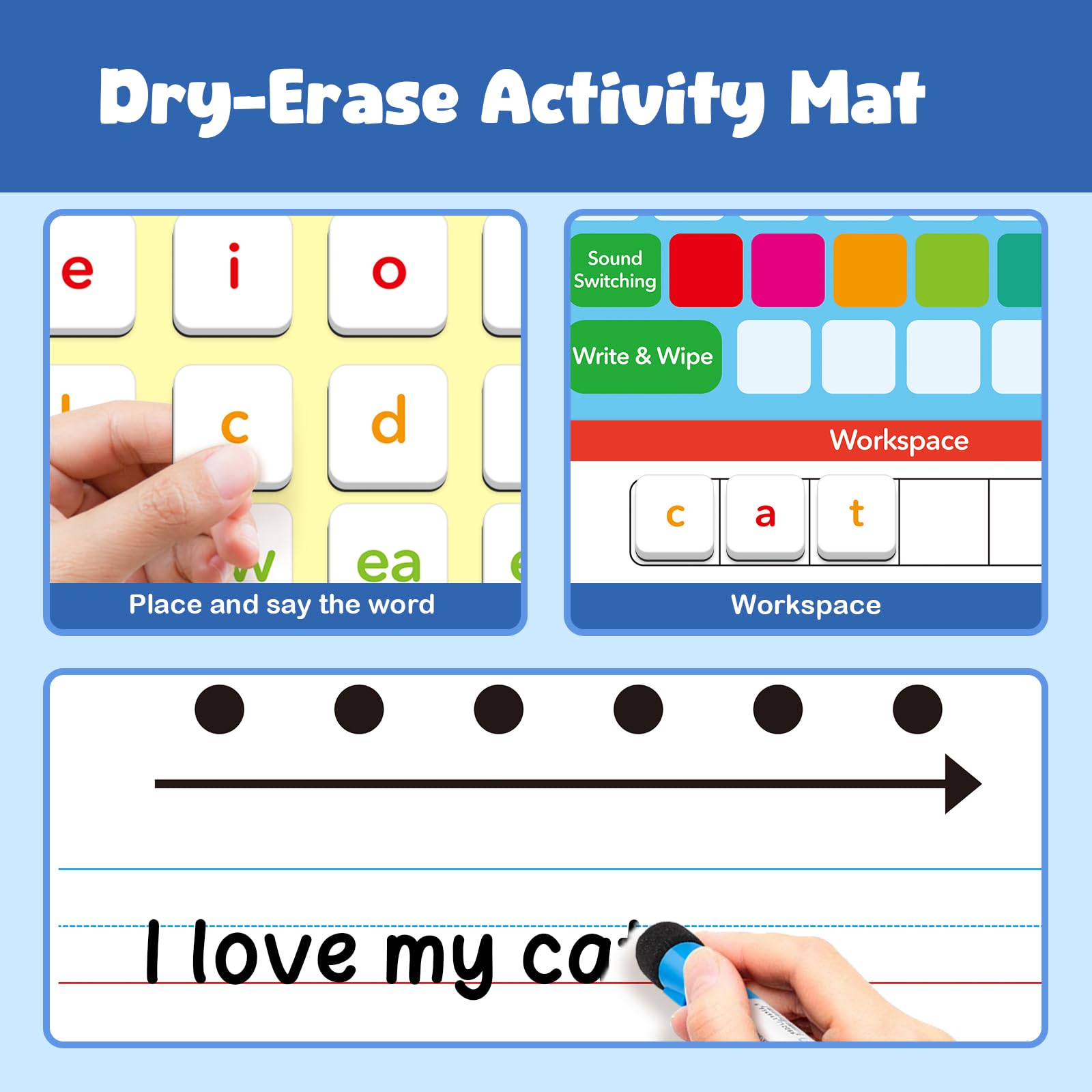 Aizweb dry-erase boards provide repeatable practice on magnetic surfaces