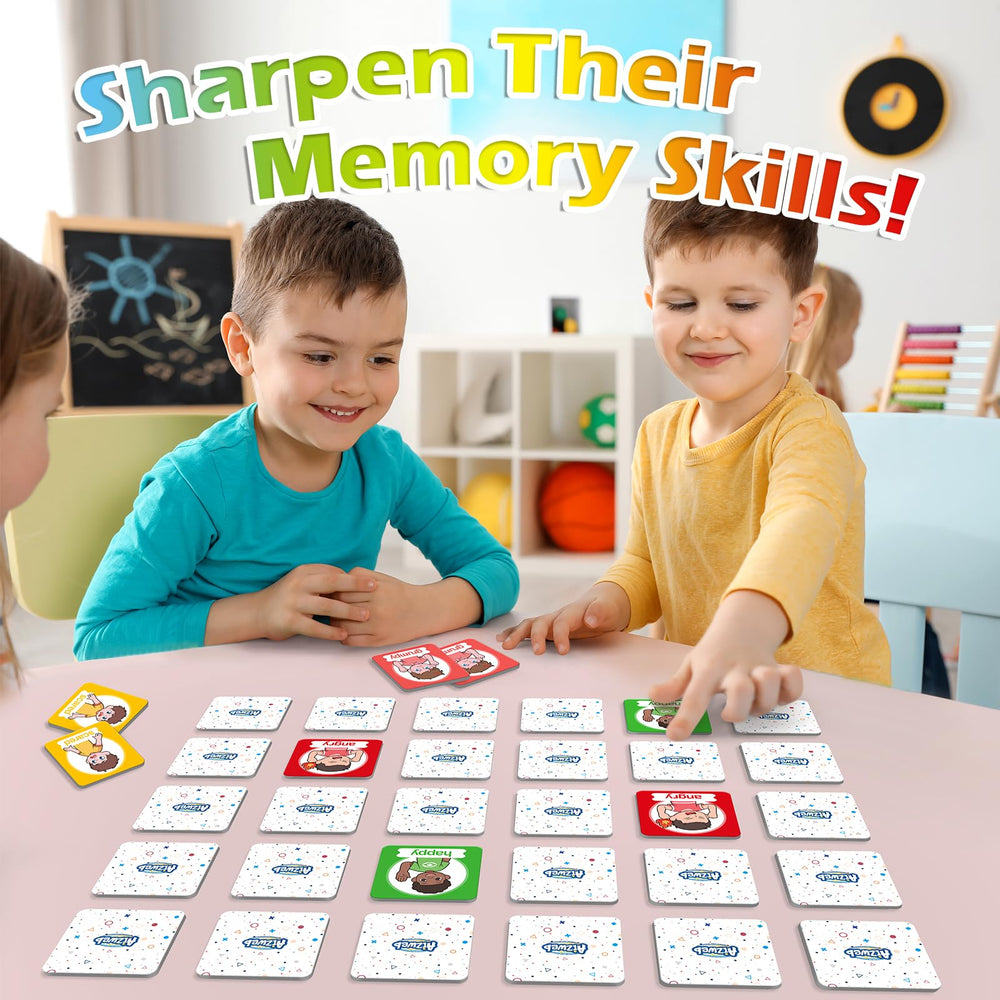 Colorful illustrations on Aizweb cards aid visual focus and emotion recognition.