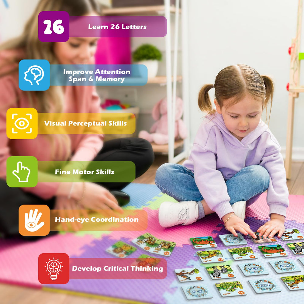 Aizweb preschool educational toy cards sturdy, easy to clean after busy playtime.