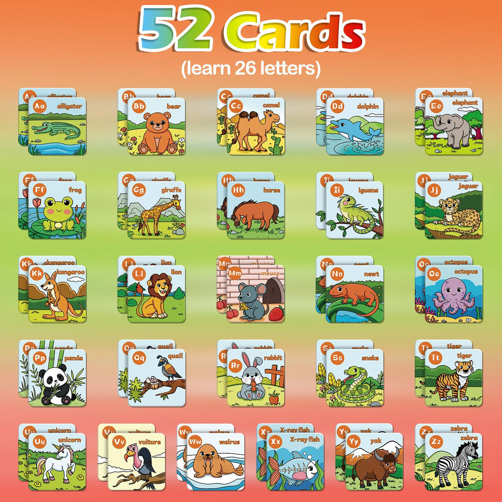 Aizweb toddler learning letters cards ideal for solo or small-group classroom play.