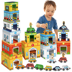 Aizweb toddler nesting boxes for sorting and stacking play