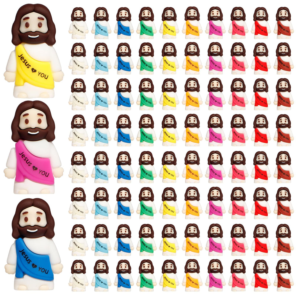 ajabavbd Little Jesus figures in vibrant colors for bulk Easter decor and kid-friendly play.