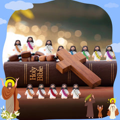 ajabavbd little-jesus-figurines set, ideal for church events and egg hunts.