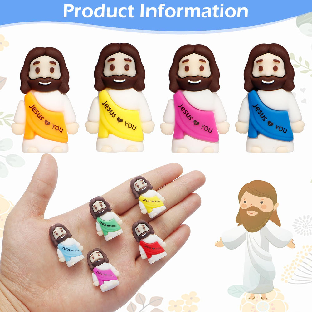 ajabavbd Tiny Jesus figurines showcase thumb-size charm suitable for tables and shelves.