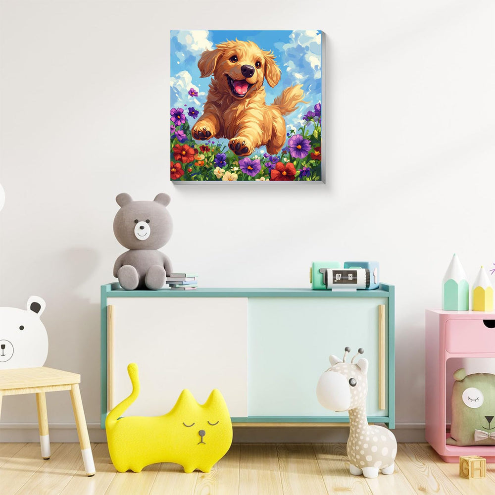 Ajepon colorful acrylic paints set for dog by numbers kit.