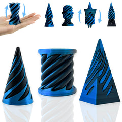 ajitxalr Impossible Cone 3-Pack: tactile spiral cone for focused breaks.