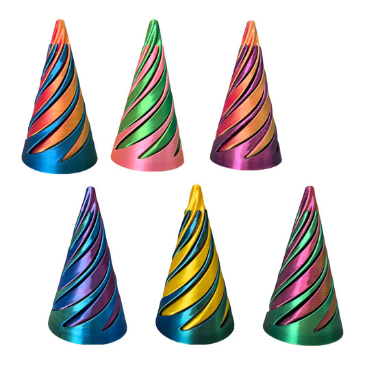 Ajitxalr Impossible Cone spiral toy assembly showcases a captivating twist for calming focus.