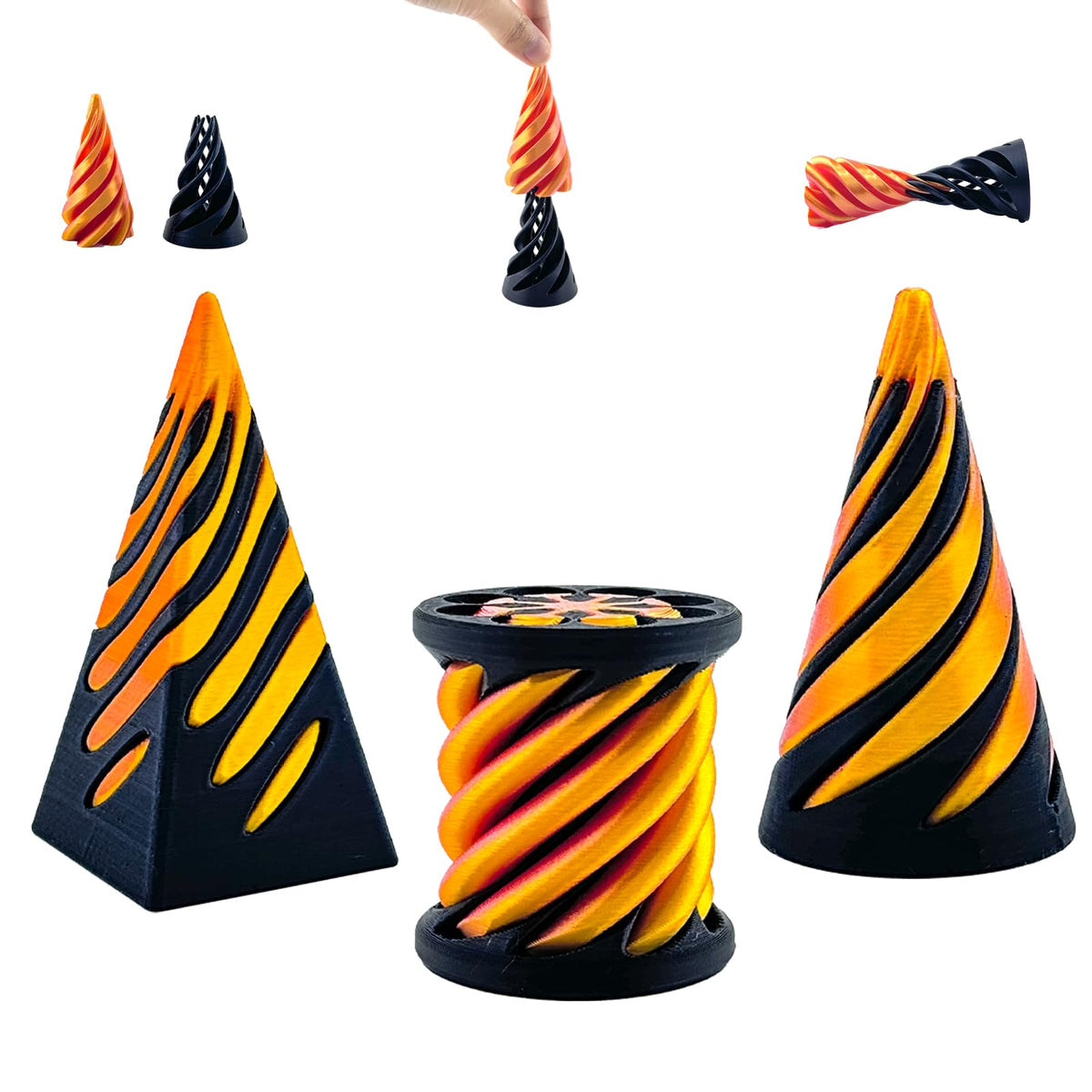 ajitxalr Spiral cone fidget toy for focus and tactile relief