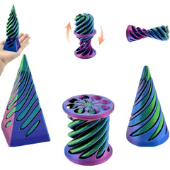 ajitxalr impossible cone with spiral detail for tactile focus and stress relief