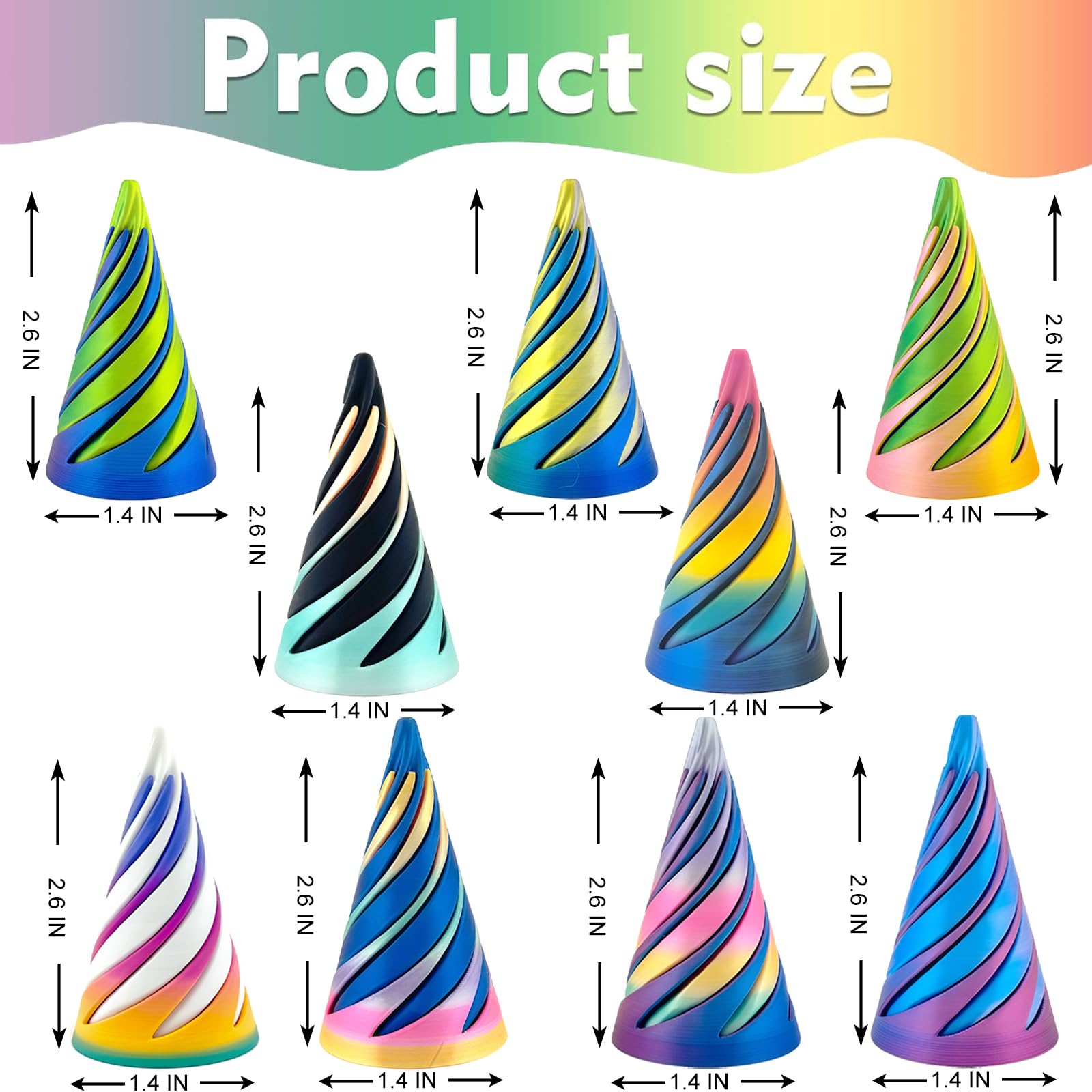 Ajitxalr Impossible Cone set used as stylish desk decor and gift item
