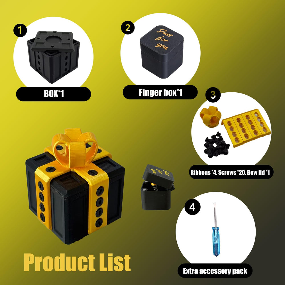 ajitxalr screw mechanism colored box delivers vivid fun for gifting and décor.