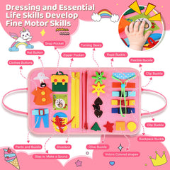 AJsupojouet busy board laces and buttons develop practical life skills