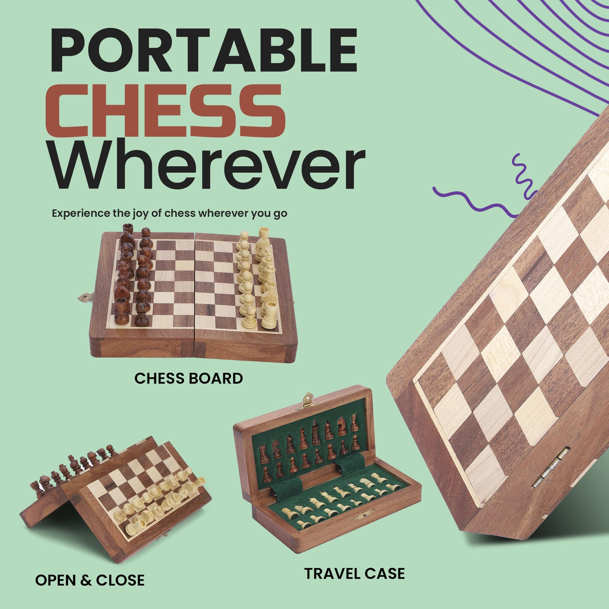 Ajuny handmade chess pieces add artisanal charm and precise handling