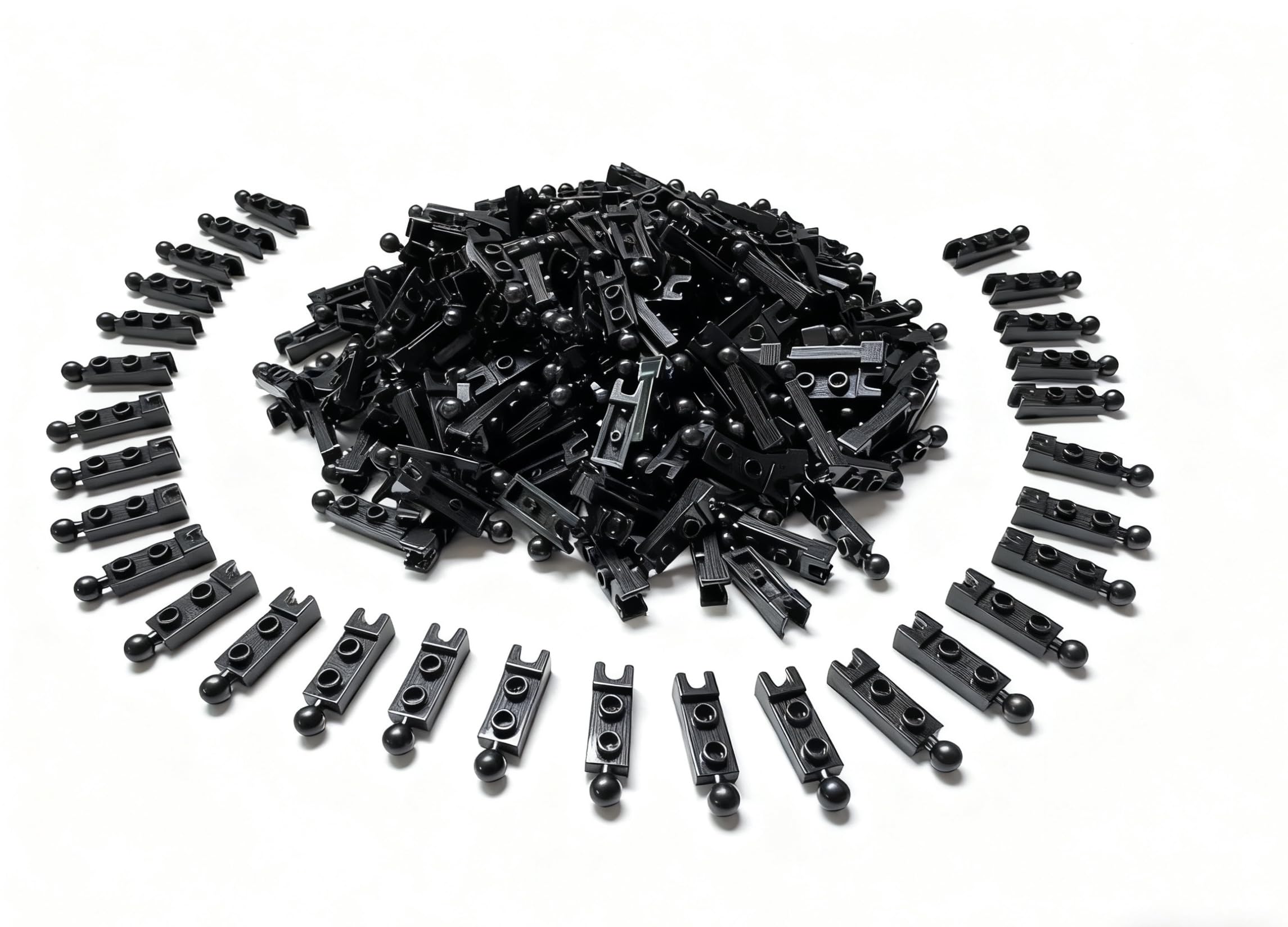 Close-up of Ajuzolu ABS plastic joints showing durable material for long-lasting builds.