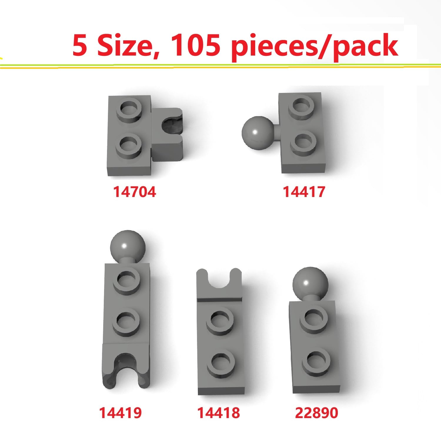 Ajuzolu classic building parts ball joints set supports five sizes for MOC.