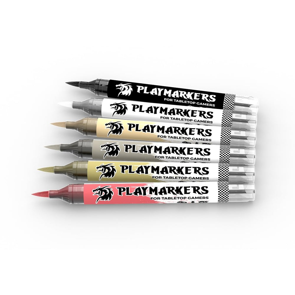 AK Interactive Playmarkers detail color swatches for quick layering and blending on plastic, resin, or metal.