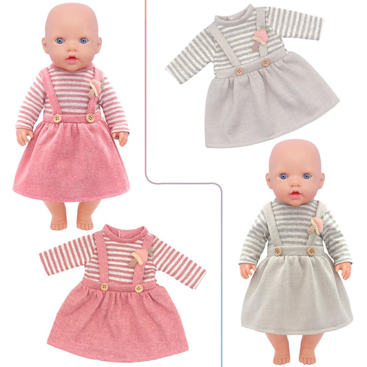 AK KYC 14-18 inch doll long sleeve dresses for versatile styling