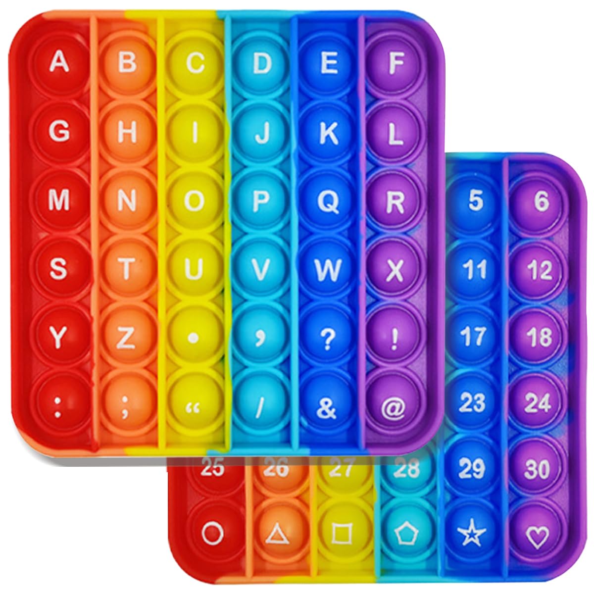AK-SHIP 2in1 fidget toy for letters and numbers learning and focus