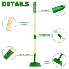 Aka Supaku leaf rake with soft grip for tidy gardens.