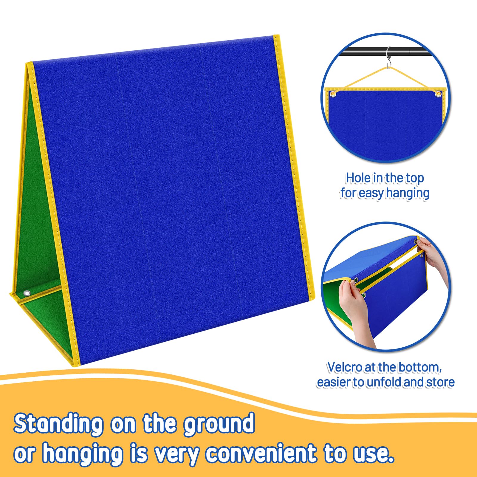 Compatible felt pieces expand storytelling options with matching sets.