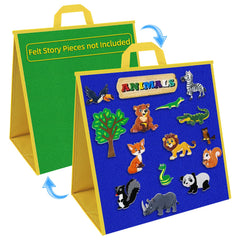 AKAYOK double-sided felt board full view supports versatile storytelling and learning.