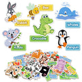 AKAYOK felt animals with storage pouch; bright figures for storytelling and learning through play.