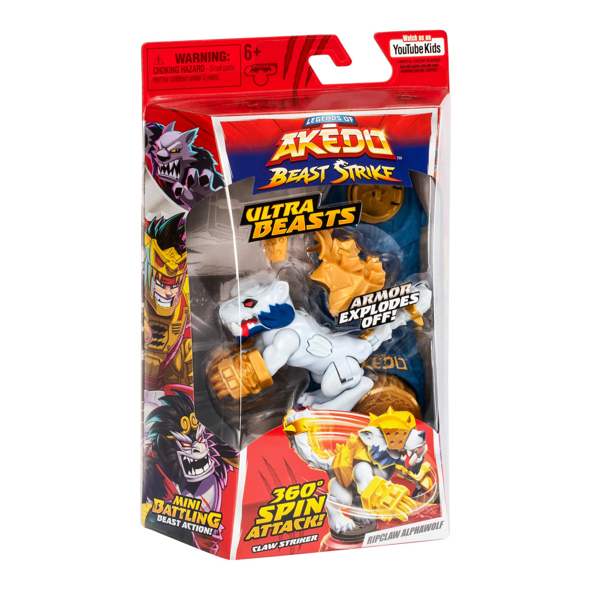 Akedo Legends Ultra Beast front pack view to inspire collection