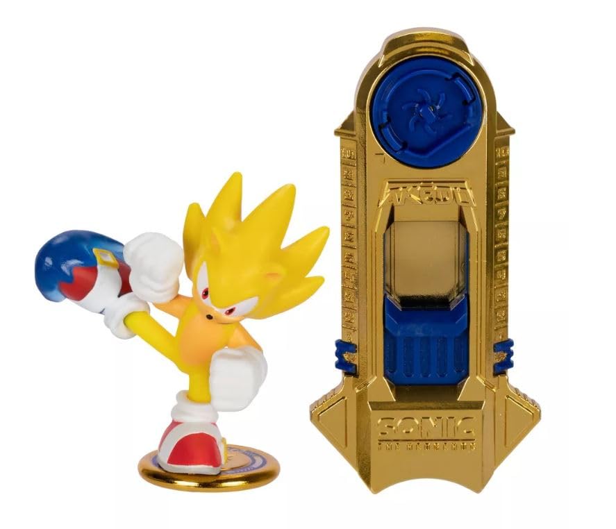 Sonic figure from Akedo pack posed mid-kick for dynamic display and play