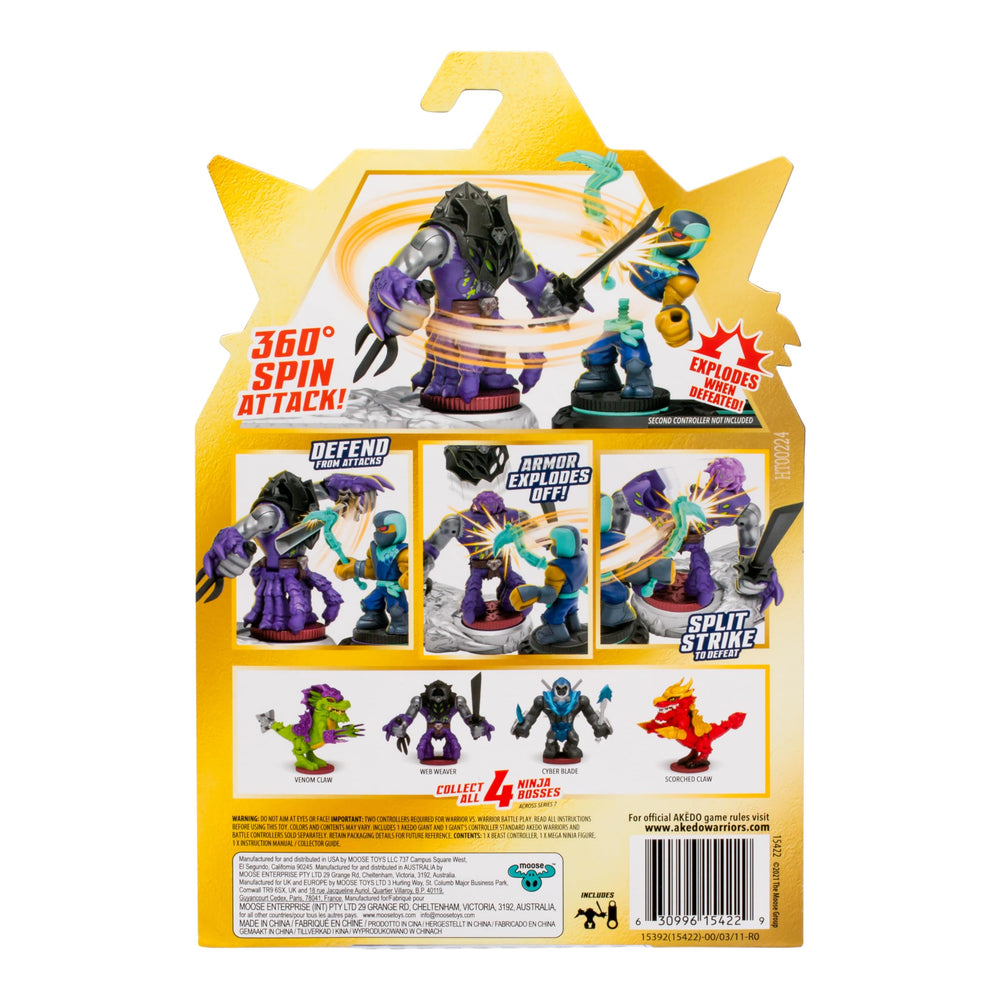 Akedo Web Weaver figure introduces web-based tactics in play.