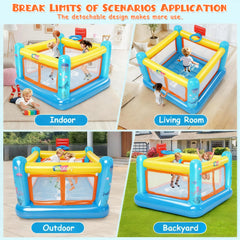 AKEYDIY Bounce House indoor setup demonstrates versatile use for rainy days.