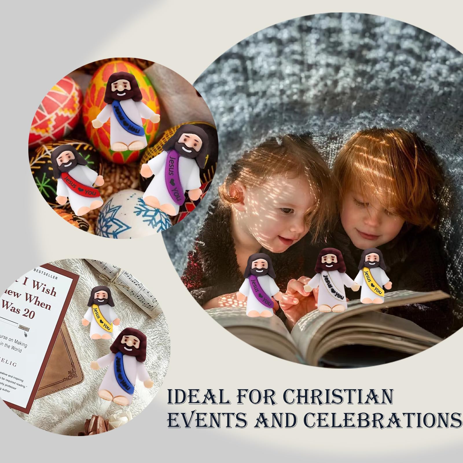 AKFAHOIF Easter party favors bright figurines for festive displays