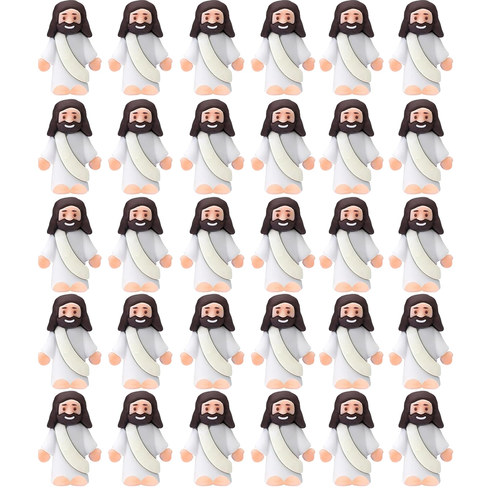 AKFAHOIF mini Jesus figures 30-set for Easter decor and play