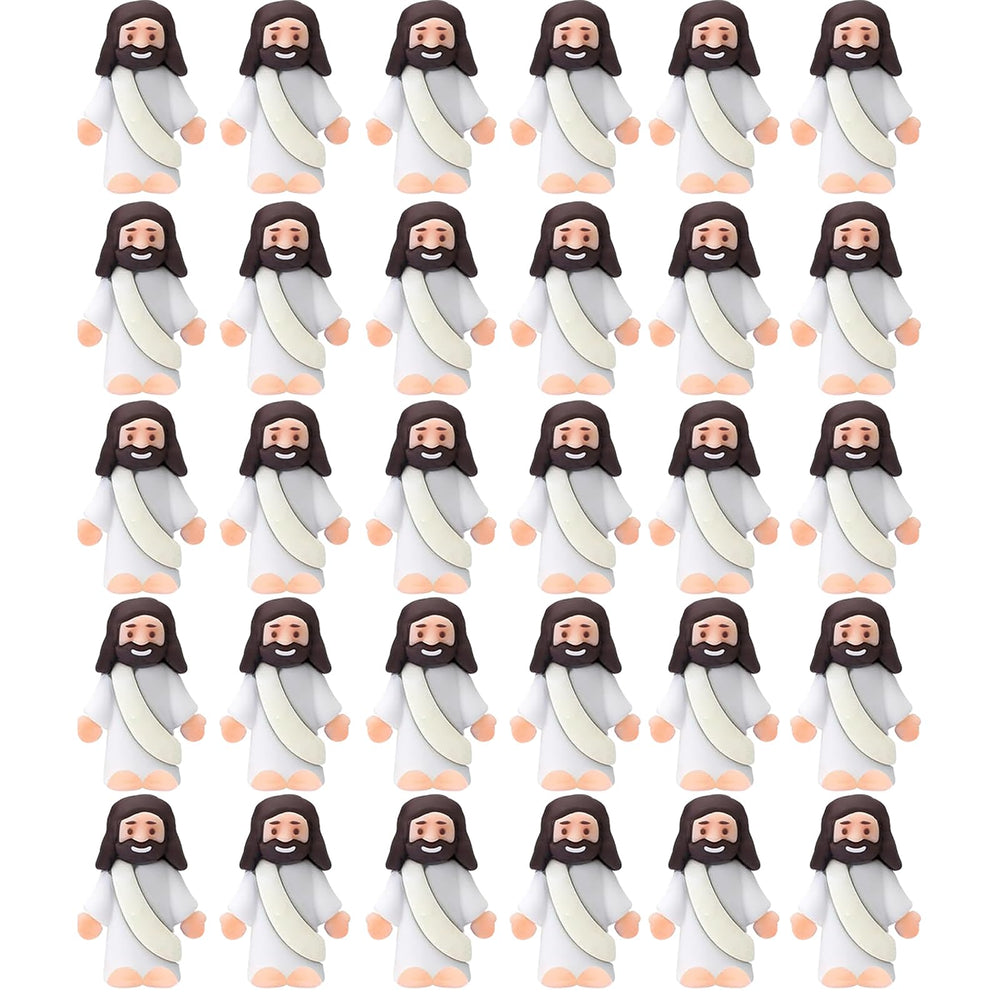 AKFAHOIF mini Jesus figures 30-set for Easter decor and play