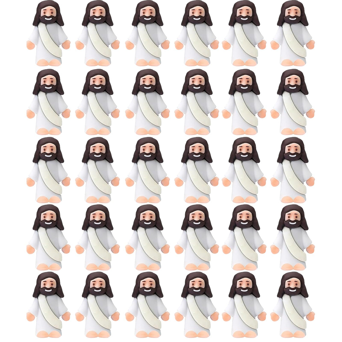 AKFAHOIF mini Jesus figures 30-set for Easter decor and play