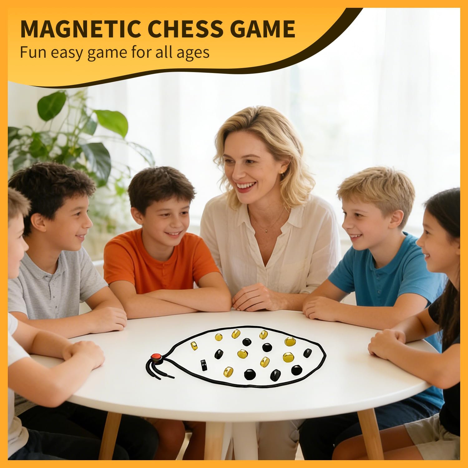 Aknzlmed magnet game 20-stones arranged for strategic challenges