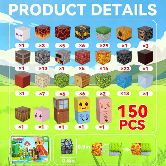 AKUTAIN building blocks cubes set boosts STEM exploration and imaginative construction.