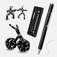 AKUTAIN Fidget Pen with colorful modular components for creative play and focus