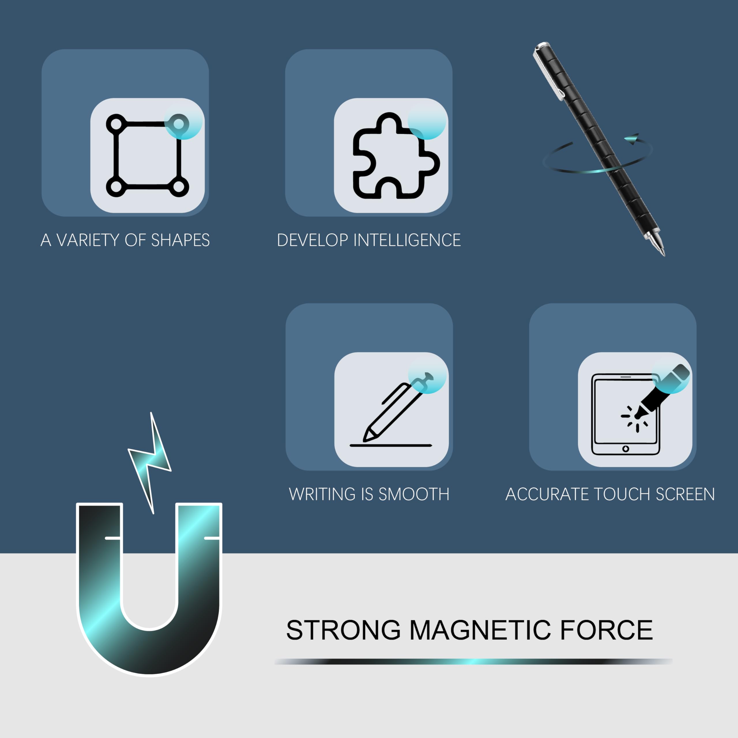 AKUTAIN Fidget Pen high-quality materials for durable writing and tactile feel