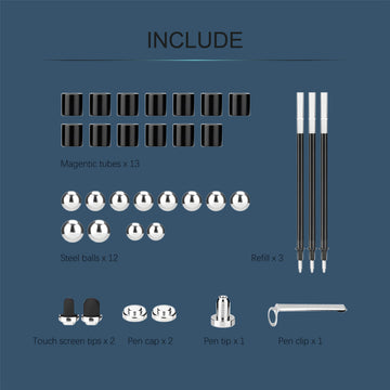 AKUTAIN Fidget Pen strong magnetic connection enabling quick assembly and customization